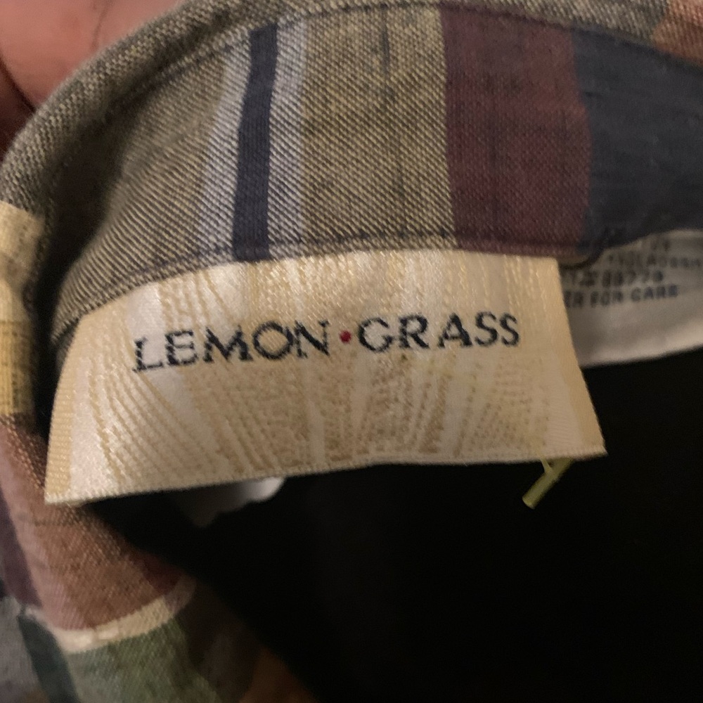 Lemon Grass Plaid Short sleeve Top - Picture 8 of 9